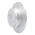 R1 93-95 Volvo 850 Rear Right Drilled & Slotted Silver Brake Rotor