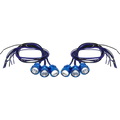 Letric Lighting Royal Flush G2 LEDs Sealed Blue Anodized Body - Red