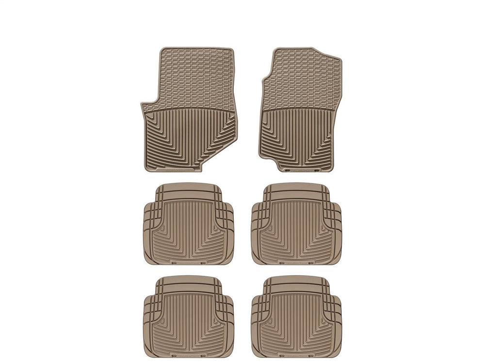 WeatherTech Tan Front Rear and Rear All-Weather Floor Mats Fits -20-08 Chevrolet GMC Isuzu W32TNW50TNW50TN