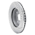 R1 04-10 Chevrolet Optra (Mexico) Front Left Drilled & Slotted Silver Brake Rotor