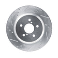 DFC 19-23 Subaru Crosstrek Rear Left Drilled & Slotted Silver Brake Rotor