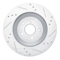 DFC 19-23 Subaru Crosstrek Rear Left Drilled & Slotted Silver Brake Rotor