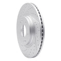 DFC 15-26 Hyundai Kona Ev Front Left Drilled & Slotted Geoperformance Rotor