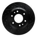 R1 02-05 Buick Rainier Front Right Drilled & Slotted Black Brake Rotor