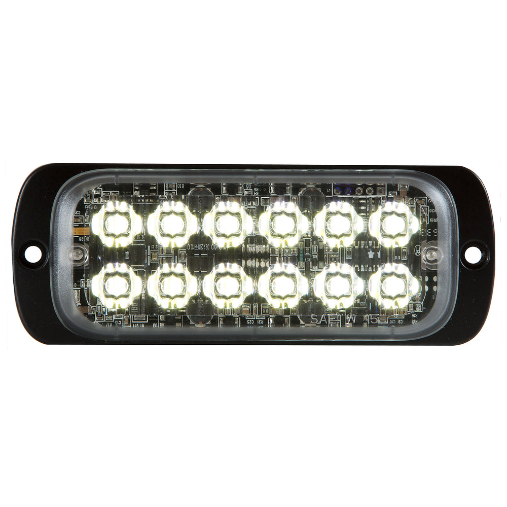 THIN DUAL ROW 4.5 INCH CLEAR LED STROBE LIGHT