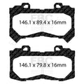 EBC 15+ Chevrolet Colorado 2.5 Greenstuff Front Brake Pads