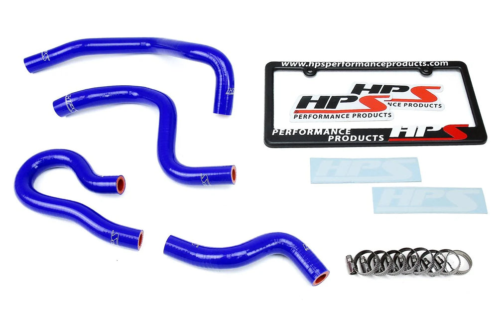 HPS Performance Reinforced Blue Silicone Heater Hose Kit Coolant for Honda 99-00 Civic EM1 Si B16 1.6L DOHC