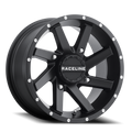 Raceline A82B Twist 14x7in / 4x110 BP / 10mm Offset / 83.8mm Bore - Satin Black Wheel