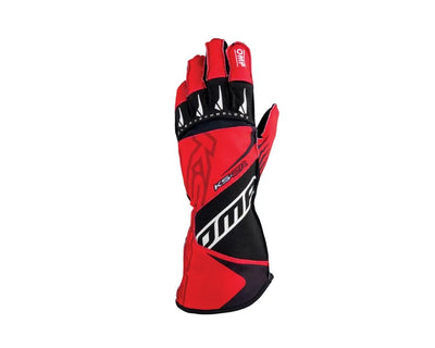 OMP KS-2R GLOVES MY2022 RED/BLACK SIZE 4