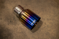 Universal Exhaust Tips 3.0" Inlet 4.0" Titanium VTD.TIP.SLVE.30.40.TIBRT