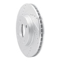DFC 95-04 Ford Contour Front Left Drilled & Slotted Silver Brake Rotor