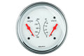 AutoMeter Gauge Dual Wtmp & Volt 3-3/8in. 250 Deg. F & 18V Elec Arctic White
