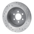 DFC 03-04 Dodge Dakota 4WD Rear Left Drilled & Slotted Silver Brake Rotor