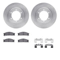 R1 Concepts Brake Rotor- Blank with Optimum Oe Pads Hdw Fits Nissan Frontier