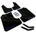 Rally Armor 08-10 Subaru WRX / 08-11 Impreza 2.5i (Hatch/Sedan) Black UR Mud Flap w/Blue Logo