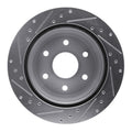 R1 Concepts Brake Rotor Drilled and Slotted Silver Fits Cadillac Escalade