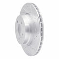 DFC 07-19 BMW X5 Rear Right Drilled & Slotted Silver Brake Rotor