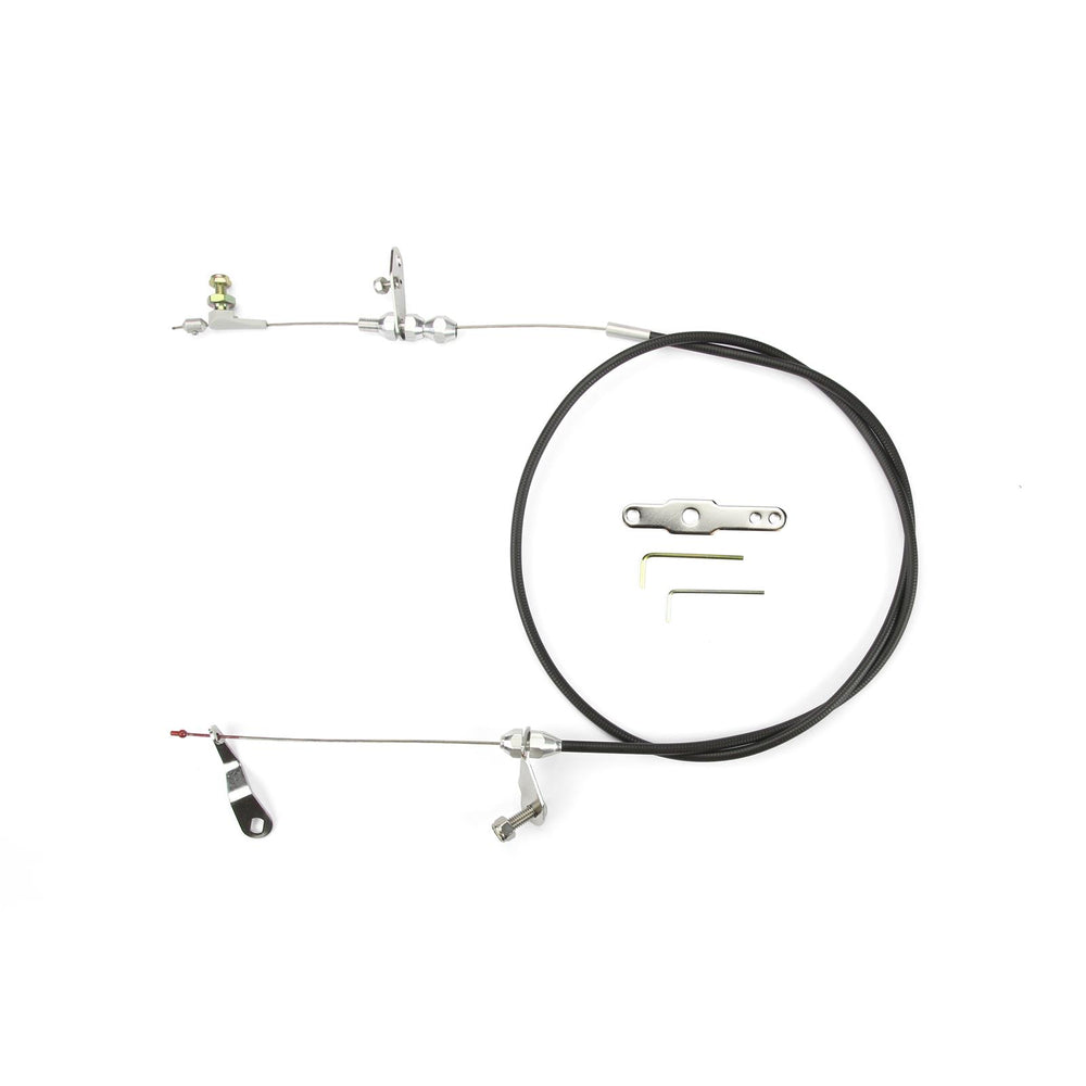 48IN UNIVERSAL BLACK HOUSING C6 BLOWER DRIVE KICKDOWN CABLE