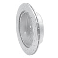 DFC 90-92 Lexus LS400 Rear Right Drilled & Slotted Silver Brake Rotor