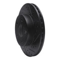 R1 99-04 Jeep Grand Cherokee Front Right Drilled & Slotted Black Brake Rotor