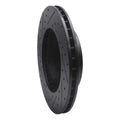 R1 99-04 Jeep Grand Cherokee Front Right Drilled & Slotted Black Brake Rotor