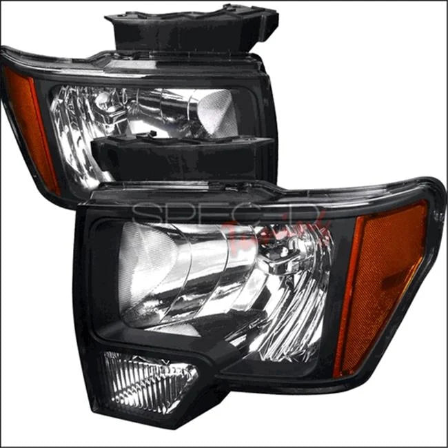 EURO HEADLIGHT BLACK HOUSING