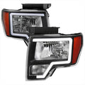 EURO HEADLIGHT BLACK HOUSING