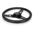 NRG Aluminum Steering Wheel 330mm - Arow Cutout - Ergonomic Grip - Anadized Black