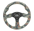 NRG Reinforced Steering Wheel (320mm) Suede w/Black Stitch