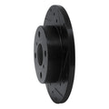 R1 84-88 Chevrolet Nova Front Right Drilled & Slotted Black Brake Rotor