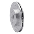 R1 00-02 Daewoo Nubira Front Right Drilled & Slotted Silver Brake Rotor