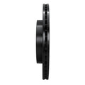R1 10-25 Buick Regal Rear Right Drilled & Slotted Black Brake Rotor