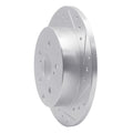 R1 Concepts Brake Rotor Drilled and Slotted Silver Fits Toyota Mirai