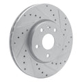 DFC 10-25 Buick Regal Front Right Drilled & Slotted Silver Brake Rotor