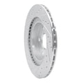 R1 96-03 Toyota RAV4 Front Right Drilled & Slotted Silver Brake Rotor