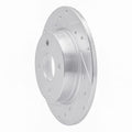 R1 18-22 Ford Ecosport Rear Left Drilled & Slotted Silver Brake Rotor