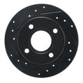 R1 96-04 Ford Fiesta (Mexico) Front Left Drilled & Slotted Black Brake Rotor