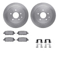 R1 Concepts Brake Rotor- Blank with Optimum Oe Pads Hdw Fits INFINITI G35