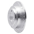 DFC 04-06 Kia Amanti Rear Right Drilled & Slotted Silver Brake Rotor