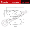 Brembo 03-13 BMW 120d HP2 Pads - Front