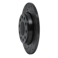 R1 00-08 Audi A4 (USA/Canada) Rear Left Drilled & Slotted Black Brake Rotor