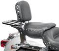 Mustang Harley Sissy Bar Pad Low Medallion Style - Black