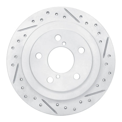 R1 90-08 Saab 9-2X Rear Right Drilled & Slotted Geoperformance Rotor
