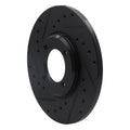 R1 63-86 Ford Cortina Front Left Drilled & Slotted Black Brake Rotor