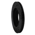 R1 95-04 Toyota Tacoma Front Right Drilled & Slotted Black Brake Rotor