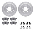 DFC 08-18 Pontiac Vibe Rear Geospec Rotors with 5000 Advanced Brake Pads w/Hardware