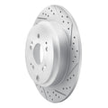 DFC 07-17 Acura MDX Rear Right Drilled & Slotted Geoperformance Rotor