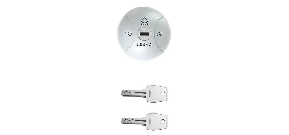 SATURN GO SECURITY DEVICE (1 PC 2 KEYS KEYED ALIKE) GRAY