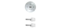 SATURN GO SECURITY DEVICE (1 PC 2 KEYS KEYED ALIKE) GRAY