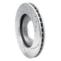 R1 98-15 Nissan NP300 (Mexico) Front Left Drilled & Slotted Silver Brake Rotor